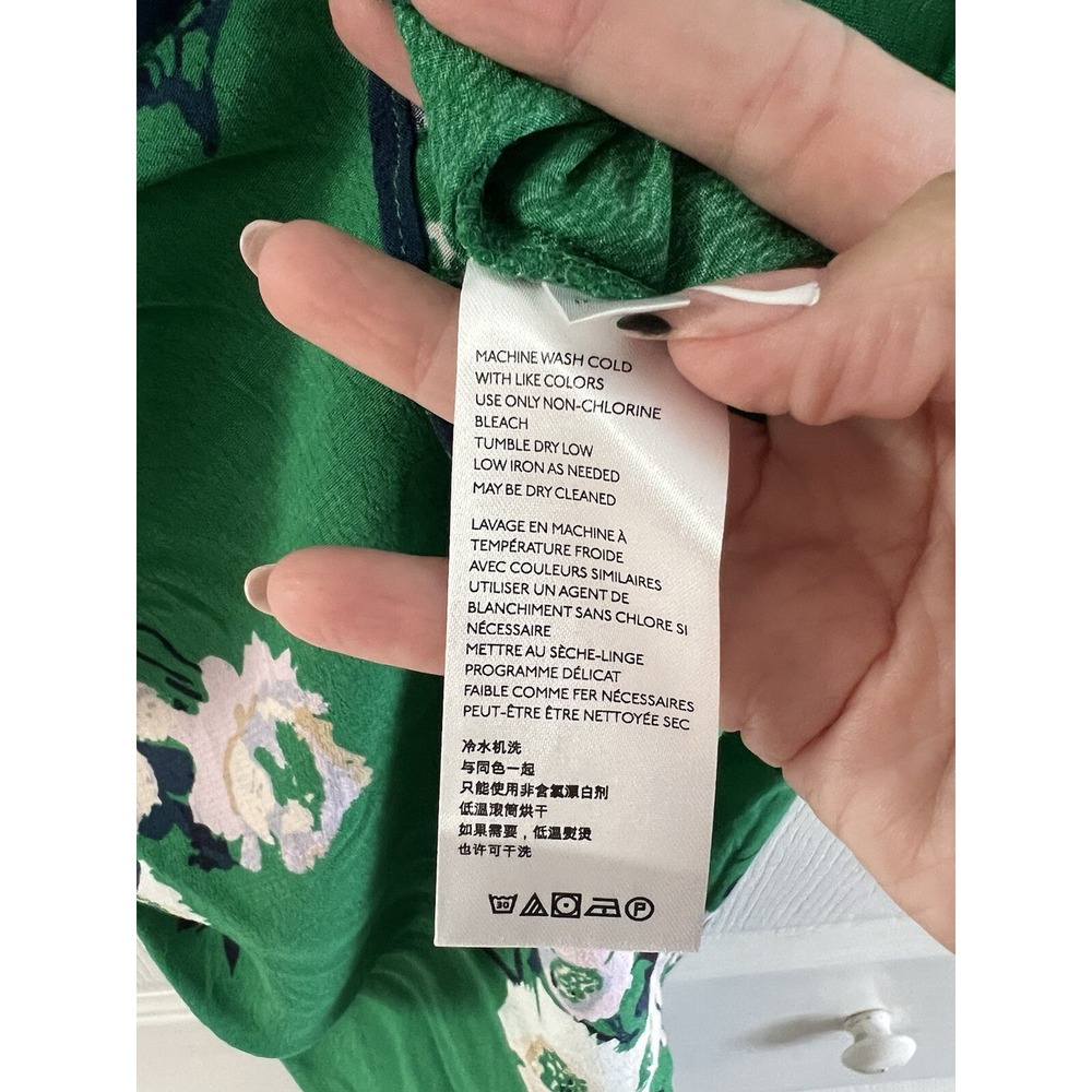 Free People Green Floral Mini Dress - Picture 10 of 11